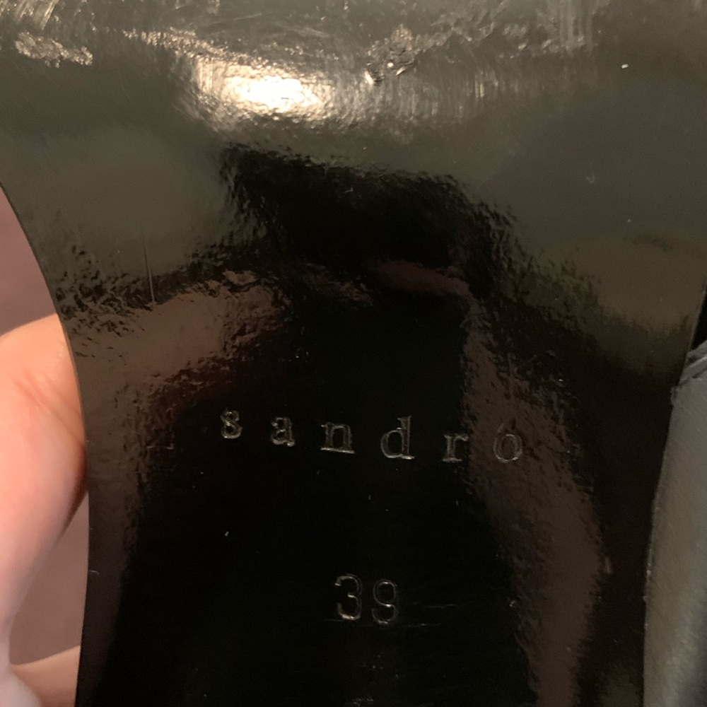 Sandro Paris Leather Sandals View 5